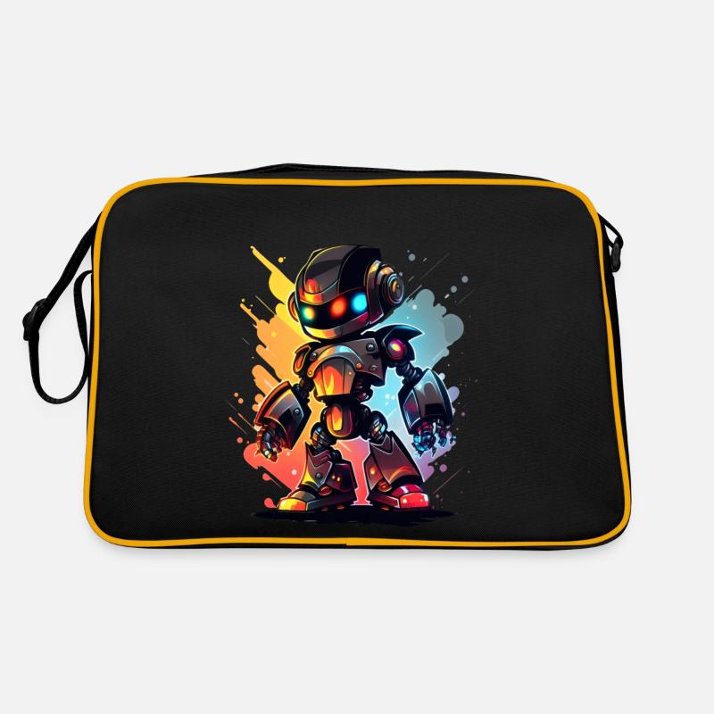 Retro Robot Cute Robotic Engineer Technology Retro Bag