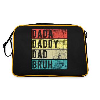 Dada Papa Papa Bruh - Sac Retro - noir/or - Dos