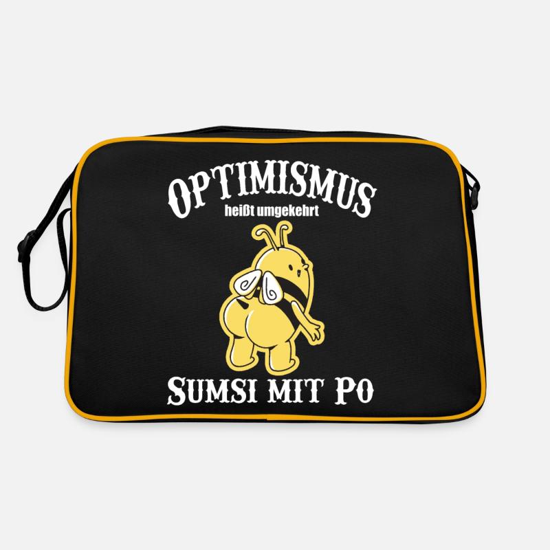optimismus Bee Biene Retro Tasche