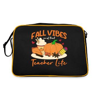 Case Vibes and That Teacher's Life Apple Pencil - Retro Bag - black/gold - Back
