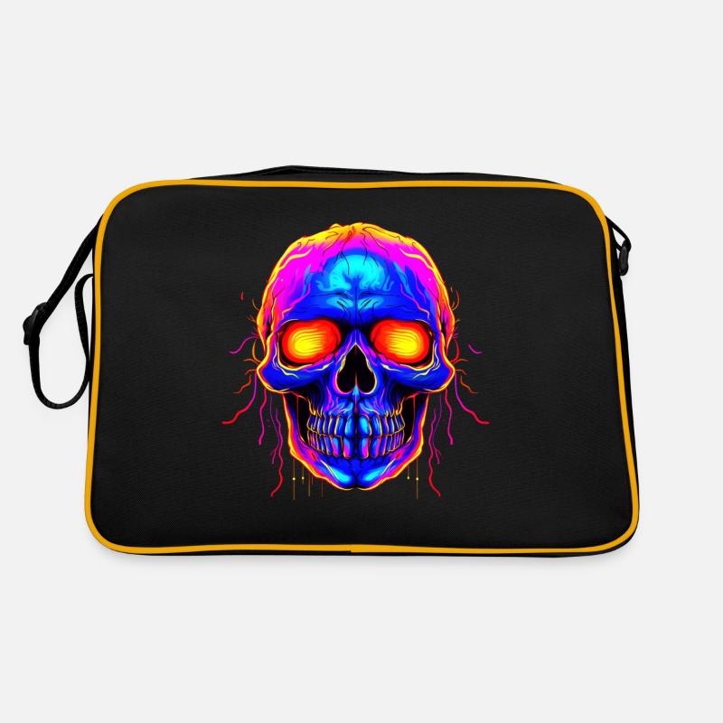 Umarme das Makabre: Gothic Skull Punk Retro Tasche