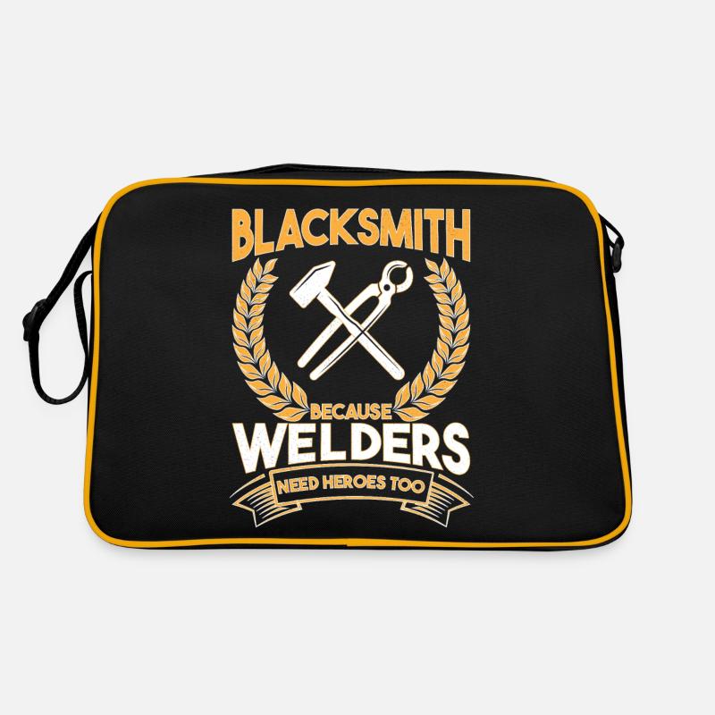 Blacksmith Because Welders Need Heroes Too Retro Tasche