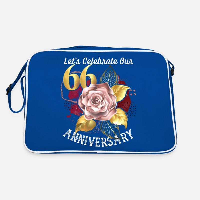 66th anniversary, anniversary celebration, wedding anniversary Retro Bag