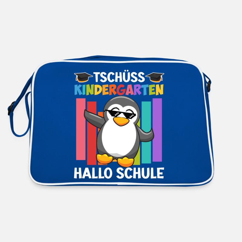 Tschüss Kindergarten Endlich Schulkind Retro Tasche