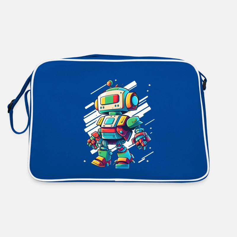 Robot Robotics Best Cute Humorous Technology Retro Bag