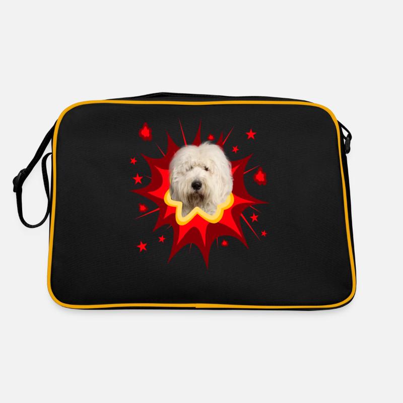 Conception de chien comique - Pow - Bobtail Sac Retro