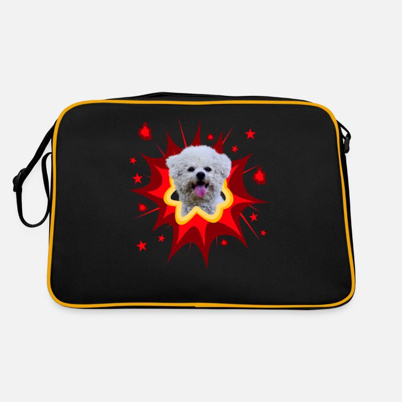 Comic Dog Design - Pow - Bichon Frise Retro Bag