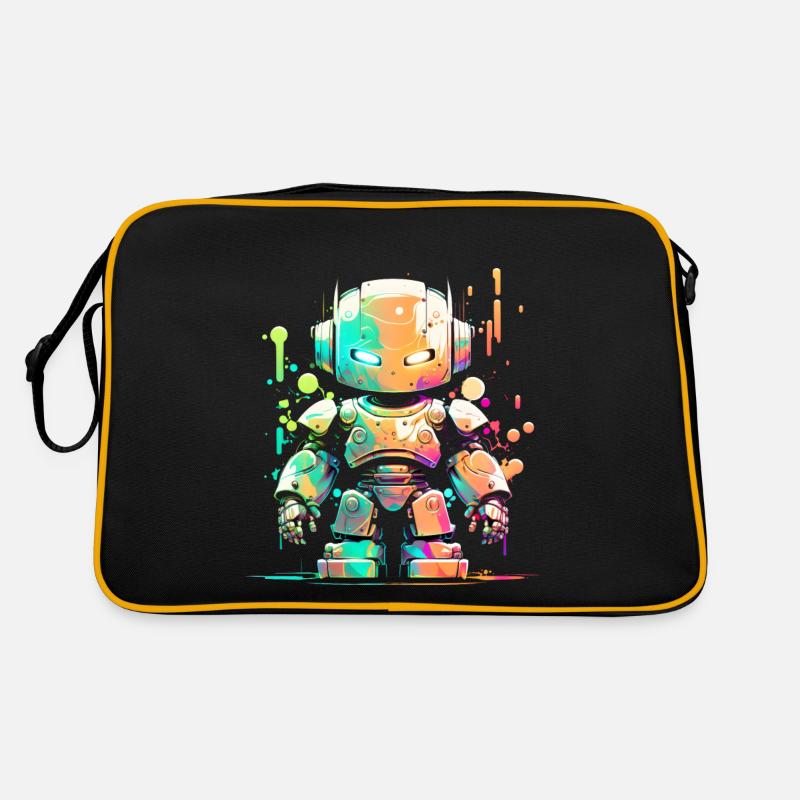 Retro Robot Cute Robotic Engineer Technology Retro Bag