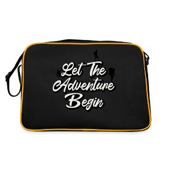 L'aventure attend - Sac Retro - noir/or - Dos