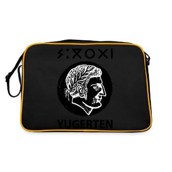 Jugurtha en berbère Yugerten fils de Massinissa - Sac Retro - noir/or - Dos