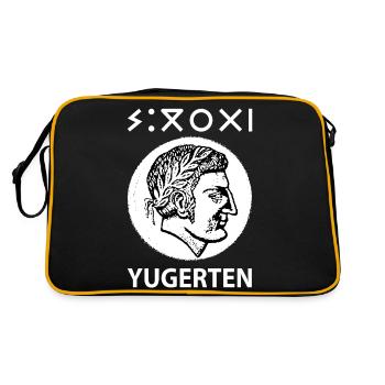 Jugurtha en berbère Yugerten fils de Massinissa - Sac Retro - noir/or - Dos