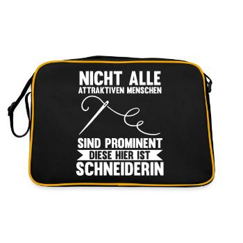 Näher Schneiderin - Retro Tasche - Schwarz/Gold - Hinten