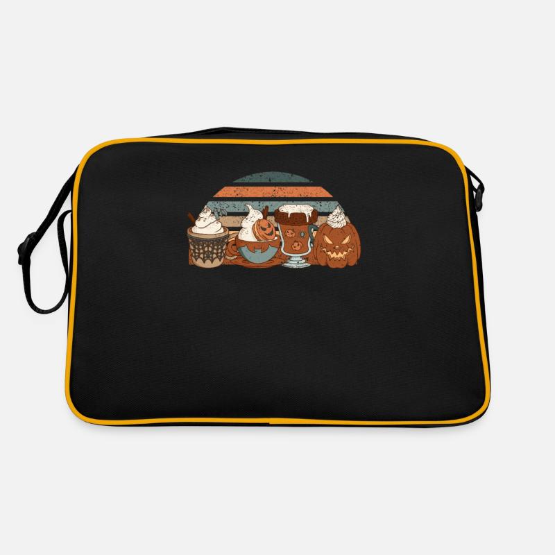 Horror Herbst Kaffee Pumpkin Spice Latte Iced Retro Tasche