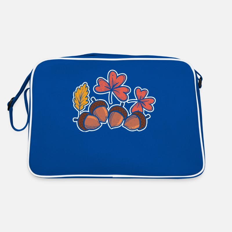 Herbstblätter Eicheln Fall Lover Thanksgiving Retro Tasche