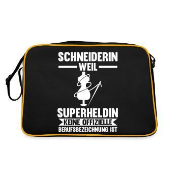 Näher Schneiderin - Retro Tasche - Schwarz/Gold - Hinten