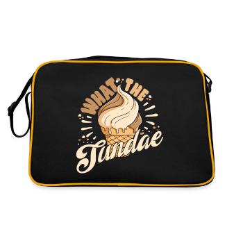 Quelles idées cadeaux de sucettes glacées au dessert glacé Sundae - Sac Retro - noir/or - Dos