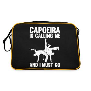 La Capoeira m’appelle et je dois y aller - Sac Retro - noir/or - Dos