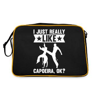 J’aime vraiment la capoeira ok - Sac Retro - noir/or - Dos