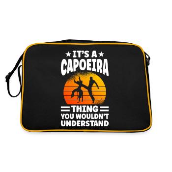 C’est une chose de capoeira que vous ne comprendriez pas - Sac Retro - noir/or - Dos