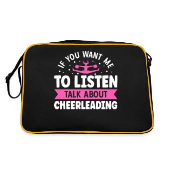 Si vous voulez que je parle de cheerleading - Sac Retro - noir/or - Dos