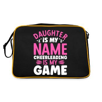 La fille est mon nom Le cheerleading est mon jeu - Sac Retro - noir/or - Dos