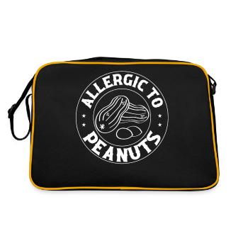 Allergique aux arachides Sensibilisation Allergie aux noix - Sac Retro - noir/or - Dos