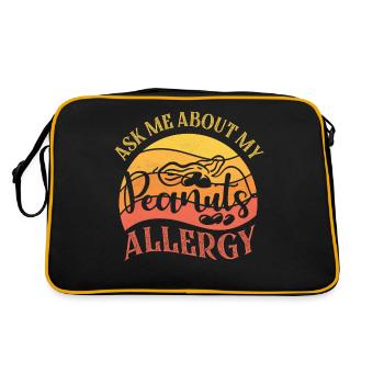 Posez-moi des questions sur mes avars allergiques aux noix allergiques aux arachides - Sac Retro - noir/or - Dos