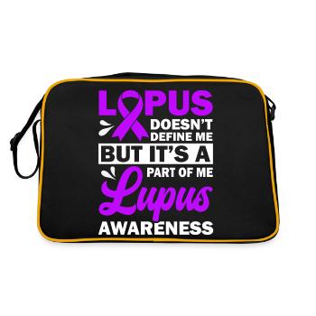 Le lupus ne me définit pas, mais il en fait partie - Sac Retro - noir/or - Dos