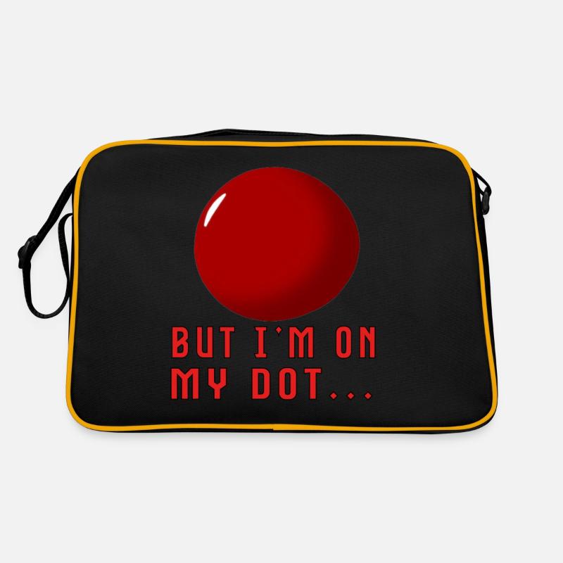 But I'm on My Dot... - Retro Tasche - Schwarz/Gold