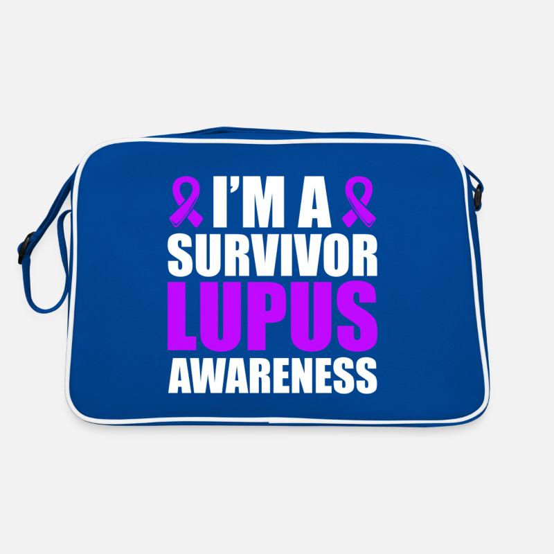 Ich Bin Ein Überlebender Lupus-bewusstsein Retro Tasche