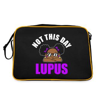 Pas ce jour-là Lupus Awareness Lupus Warrior - Sac Retro - noir/or - Dos