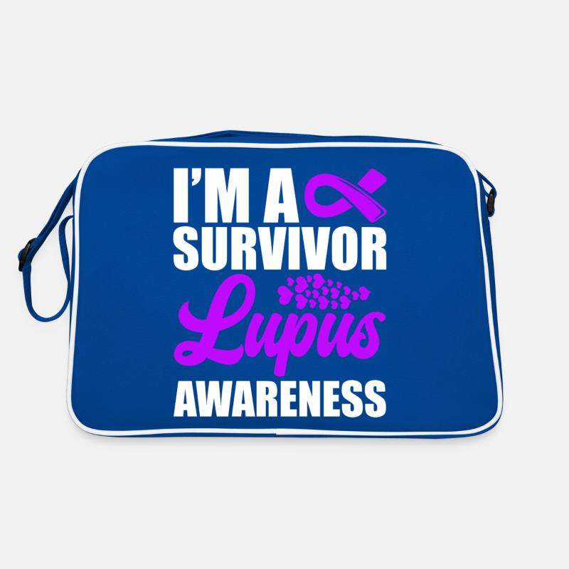 Ich Bin Ein Überlebender Lupus-bewusstsein Retro Tasche