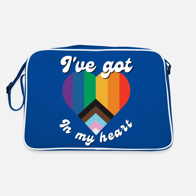 J’ai de l’amour dans mon cœur Sac Retro