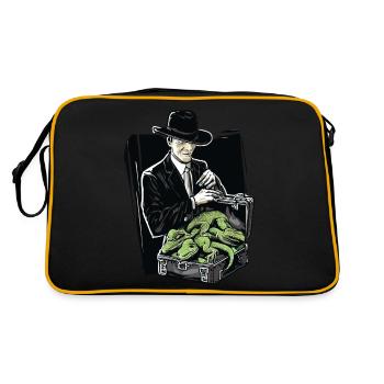 A SHADY LOOKING MAN TRYING TO SELL LIZARDS - Retro Bag - black/gold - Back