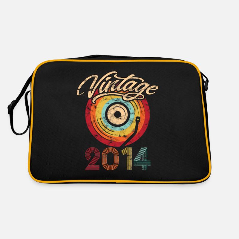 2014 Geburtstag Vinyl Vintage Retro Tasche