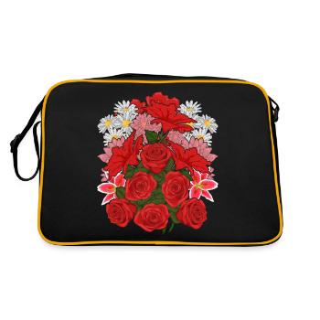 Nature Botaniste Jardinier Fleurs Cadeau Botanique - Sac Retro - noir/or - Dos