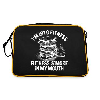 Fitness s’mores guimauves camping gym - Sac Retro - noir/or - Dos