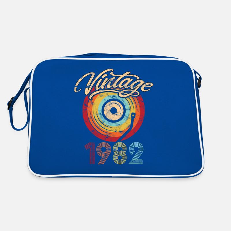 1982 Anniversaire Vinyle Vintage Sac Retro