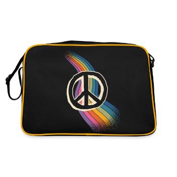 Paix Amour - Sac Retro - noir/or - Dos
