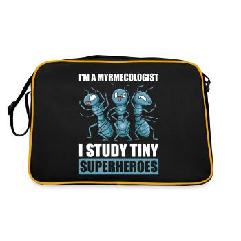 Ant Colony Ant Keeper Myrmecology - Retro Bag - black/gold - Back