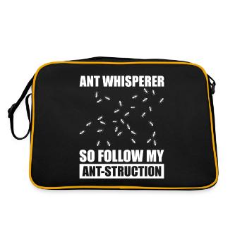 Ant Colony Ant Keeper Myrmecology - Retro Bag - black/gold - Back
