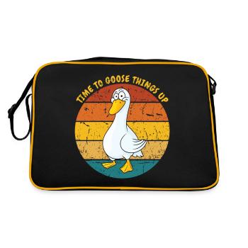Il est temps d’oie - Sac Retro - noir/or - Dos