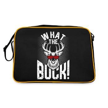 Qu’est-ce que le Buck drôle Chasse au cerf Rack à bois de wapiti - Sac Retro - noir/or - Dos
