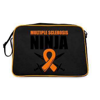 Ms-conscience Sclérose en plaques Ninja - Sac Retro - noir/or - Dos