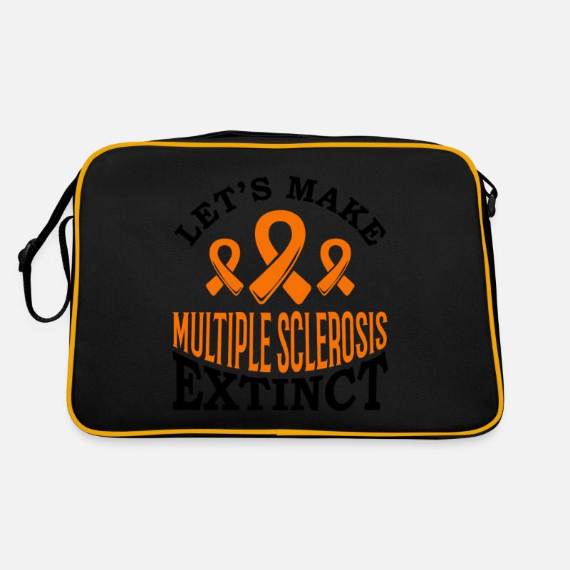 Ms-bewusstsein Lasst Uns Die Multiple Sklerose Retro Tasche