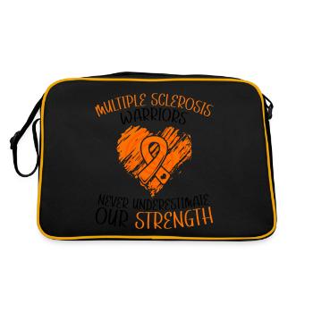 Ms-conscience débarrassons-nous de la sclérose en plaques - Sac Retro - noir/or - Dos