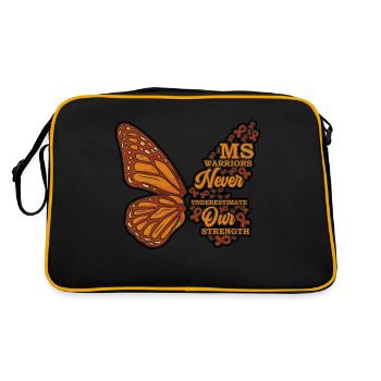 Ms-conscience débarrassons-nous de la sclérose en plaques - Sac Retro - noir/or - Dos