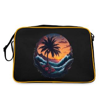 Beach Vibes - Retro Bag - black/gold - Back