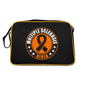 Ms-conscience Sclérose en plaques Ninja - Sac Retro - noir/or - Dos