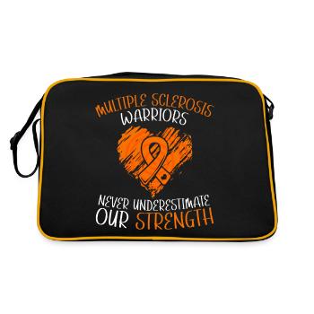 Ms-conscience débarrassons-nous de la sclérose en plaques - Sac Retro - noir/or - Dos